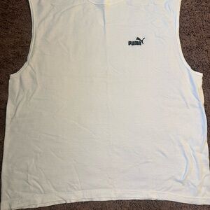 Puma White Tank Top for Men
